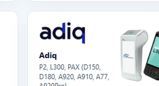 Adiq - modelos compatíveis