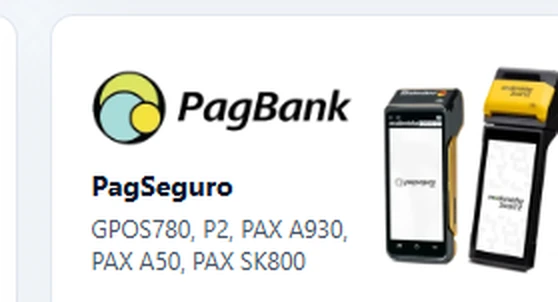 Pagbank - modelos compatíveis