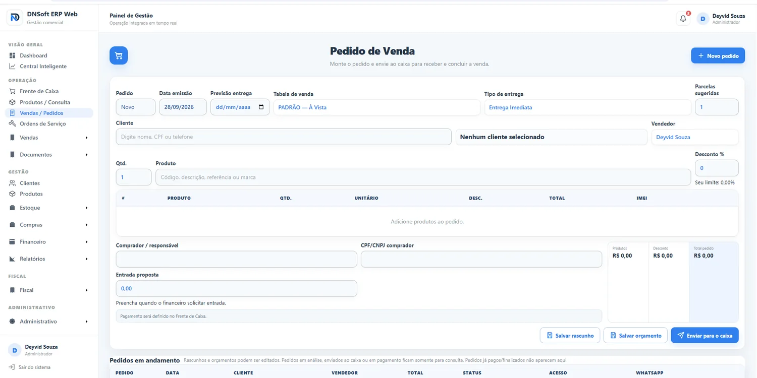 Pedidos DNSoft